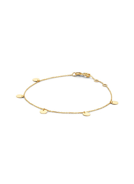 Jackie Gouden Discs (bedel) Armband JKN20.045