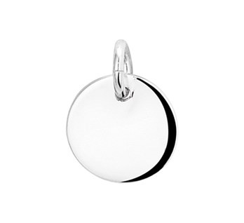 Graveerhanger Rond 12,5mm Echt Zilver (glad)