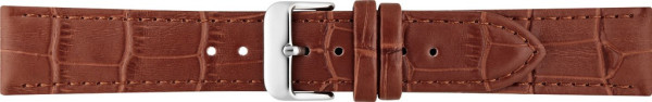 Horlogeband Kalfsleer met Alligator print 00046460 22 mm
