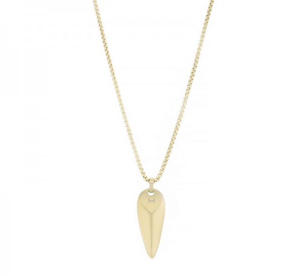 Aze Jewels - Stalen Collier AZ-NL003-C-070 Goudkleurige Triangle