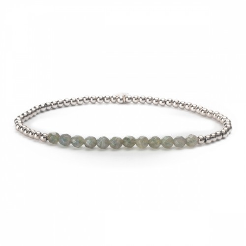 Sparkling Jewels Additional Line Damesarmband SBG-GEM07-3mm-LINE Labradoriet