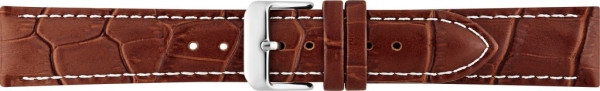Horlogeband Kalfsleer met Alligator print 00085999 16 mm