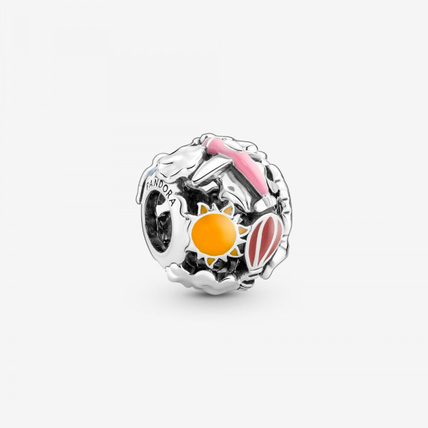 Pandora Moments - Bedel 791695C01 Fly Away Rainbow Sky & Travel