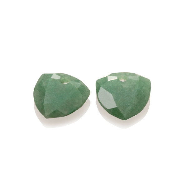 Sparkling Jewels Green Aventurine Trillion Cut oorbel edelstenen EAGEM29-TRI