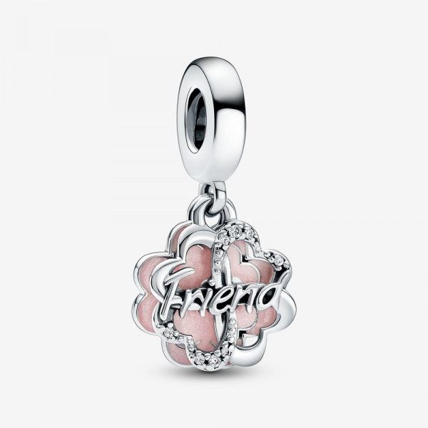Pandora Moments - Klaver Vier Vriendschap Dubbele Hangende Bedel 792245C01