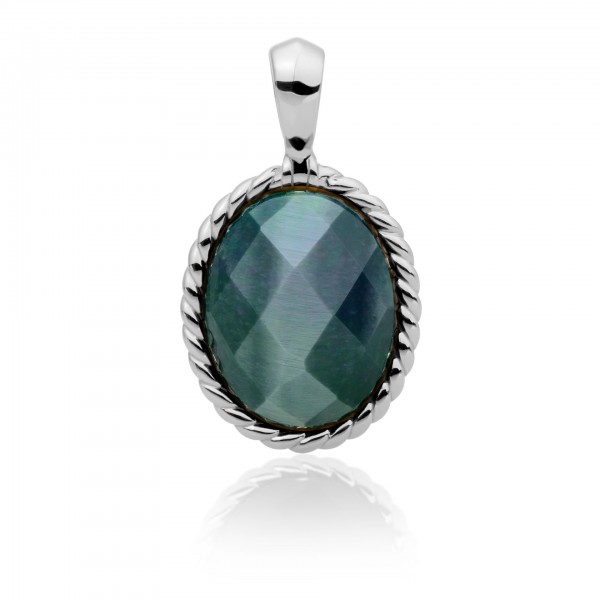 Sparkling Jewels - Hanger SP21-G18 Twist Pendant Labradorite