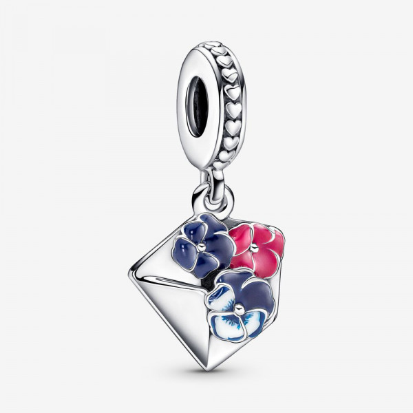 Pandora Moments - Envelop Viooltjes hangbedel 790787C01