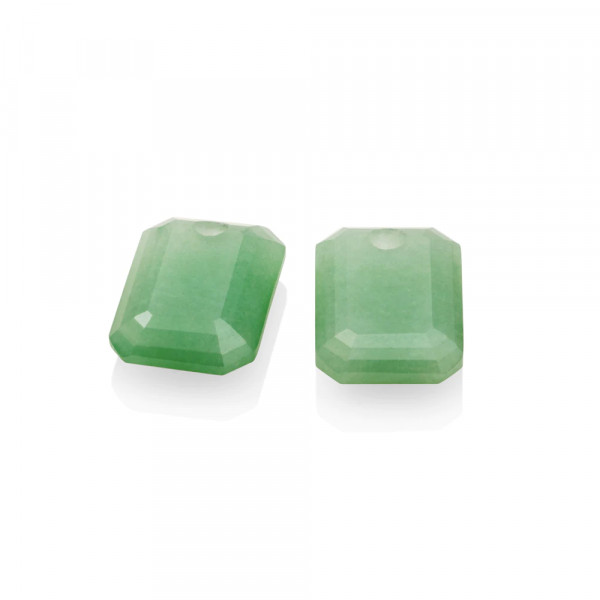 Sparkling Jewels - Baguette Oorbel Edelstenen EAGEM29-EC Green Aventurine