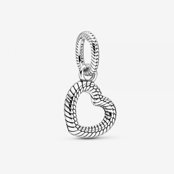Pandora Moments - Slangenpatroon Hart hangbedel 399094C00