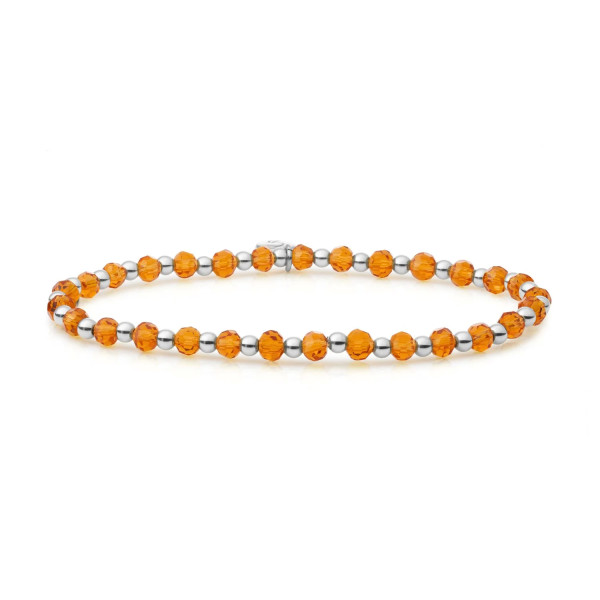 Sparkling Jewels Citrine Quartz Interstellar Armband SB-GEM38-3MM-MIX