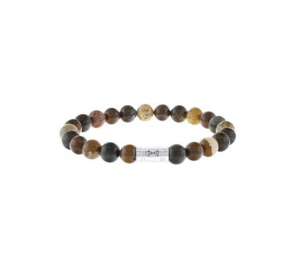 Aze Jewels - Armband AZ-BS010-A-175 Olympus - Glad Jasper en Bronzinite beads