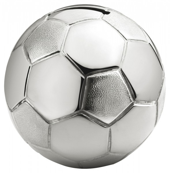 Zilverstad Spaarpot Voetbal Verzilverd