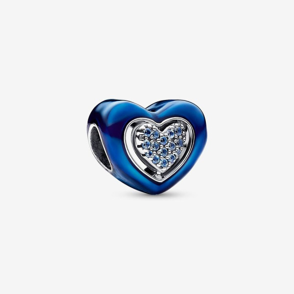 Pandora Blauwe Draaiende Hartbedel 792750C01