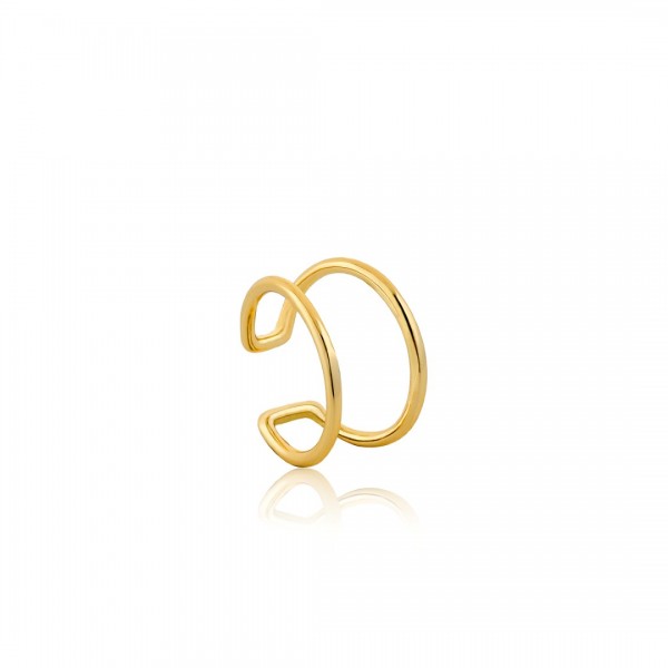 Ania Haie - Modern Oor manchet E002-07G Goudkleurig
