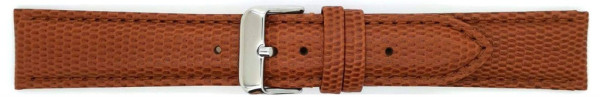 Horlogeband Kalfsleer met fijne Hagedis print 00095099 16 mm