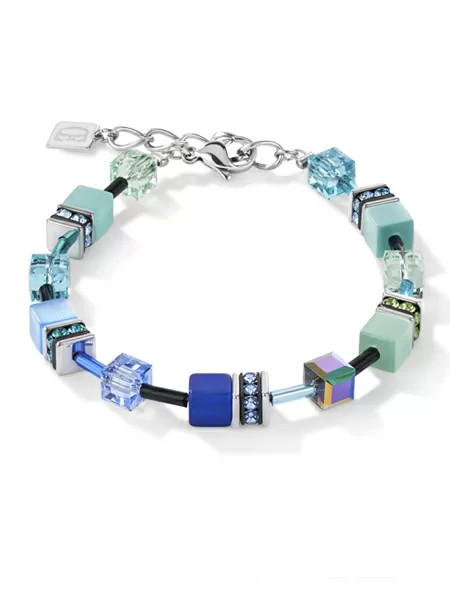 Coeur de Lion Blauw Groen Armband 2838/30 - 0705