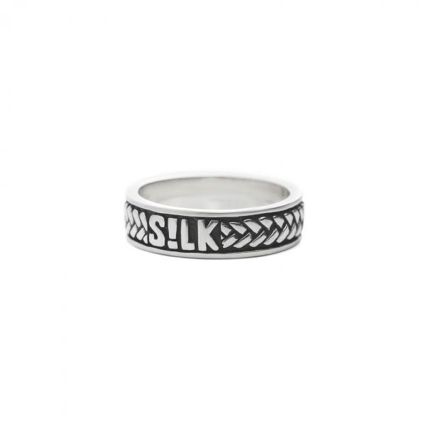Silk - Zilveren Crossline Ring 130 maat 20,5