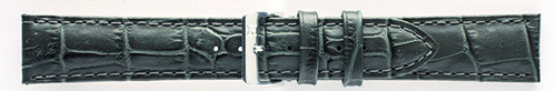 Horlogeband Kalfsleer met Alligator print 00085930 18 mm