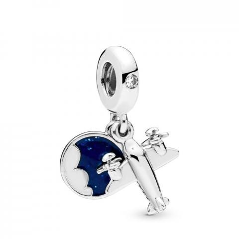 Pandora - Zilveren Bedel 798027CZ Propeller Vliegtuig