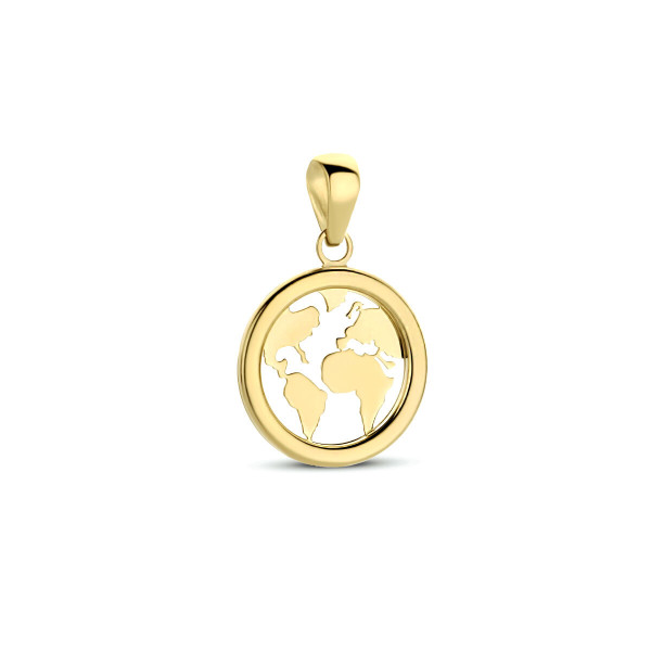 Gouden Hanger "Reis rond de wereld" - Wereldbol