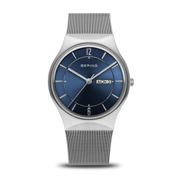 Bering Classic zilver geborsteld herenhorloge 11938-003DD