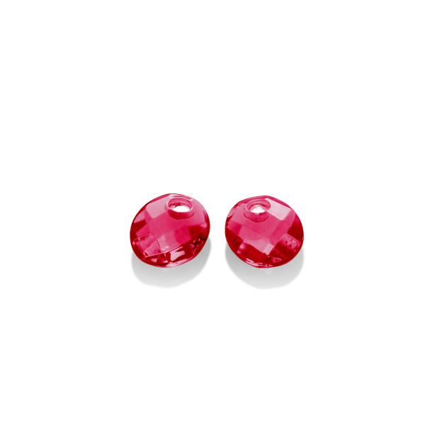 Sparkling Jewels Fuchsia Quartz Twist Oval oorbel Edelsteen EAGEM51-SO