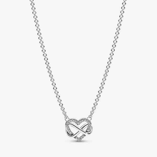 Pandora Sprankelende Oneindigheid Hart Halsketting 392666C01-50