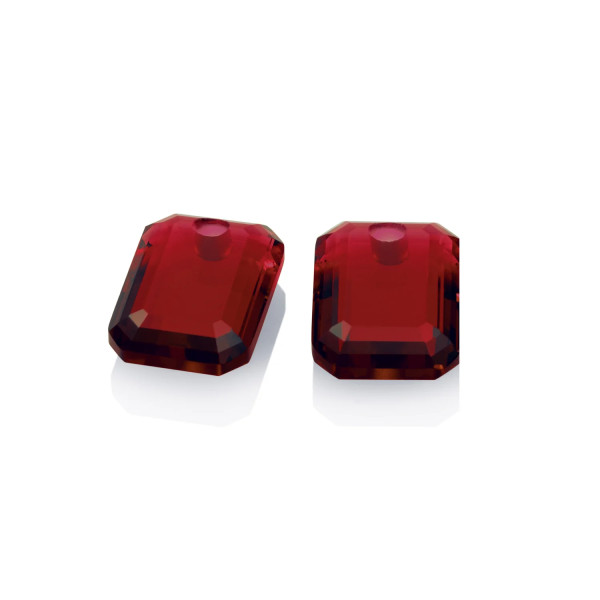 Sparkling Jewels Ruby Quartz Baquette oorbel Edelsteen EAGEM50-EC