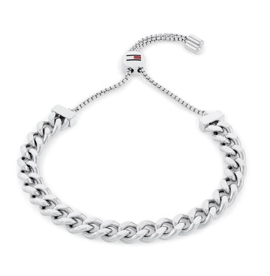 Tommy Hilfiger Zilverkleurige Schakelarmband voor Dames TJ2780775