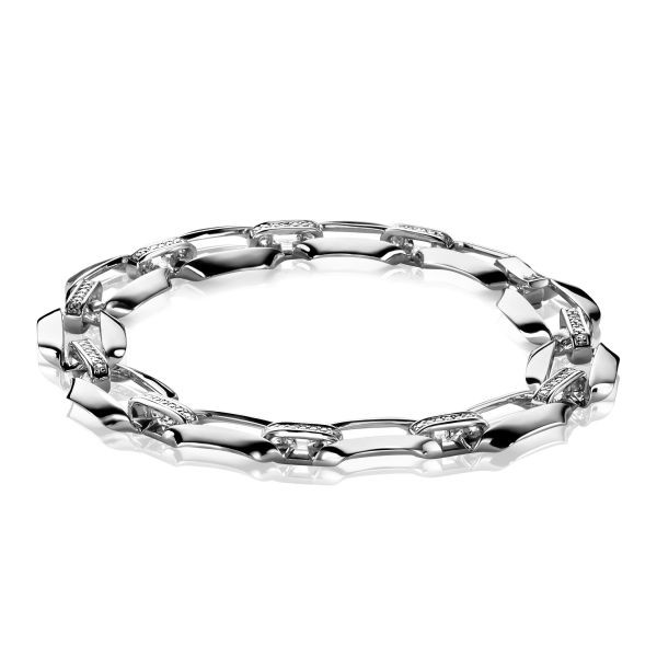 Mart Visser - ZINZI - Zilveren schakelarmband MVA2
