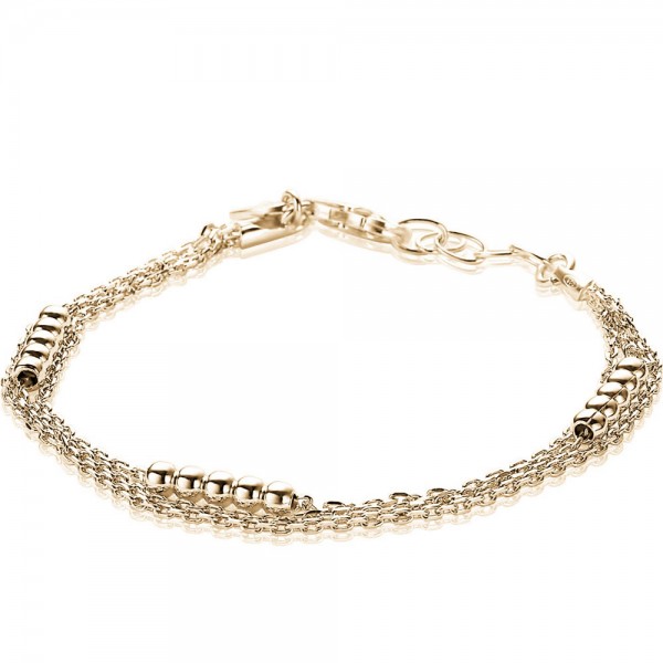 Zinzi - Zilveren Armband ZIA1799G Goudkleurige Multi-Look