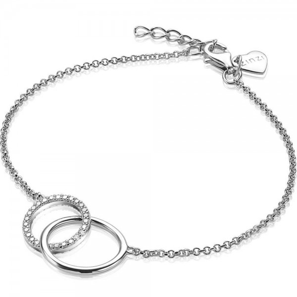 Zinzi - Zilveren Armband ZIA1743 Verbonden Cirkels