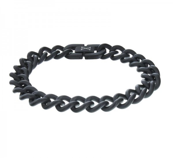 Aze Jewels - Stalen Armband AZ-BM002-B-195 Gourmet - Zwart