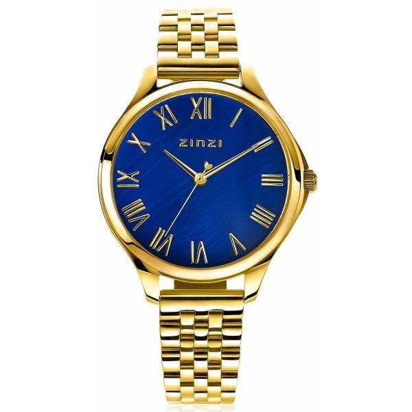 Zinzi - Julia ZIW1147 Dameshorloge - Donkerblauw Parelmoer + gratis Zinzi armbandje