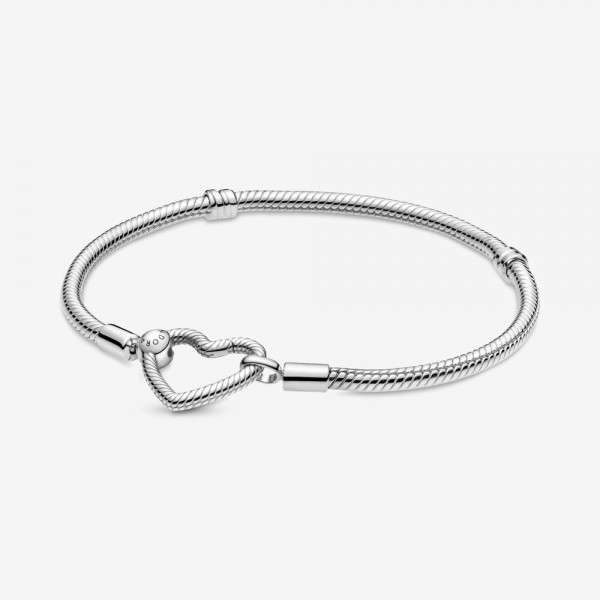 Pandora Moments - Snake Armband Hartsluiting 599539C00 19cm