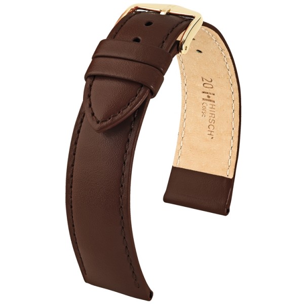 Hirsch horlogeband - CORSE - 16mm BRUIN - M