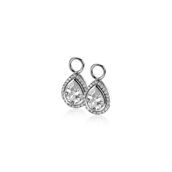 Zinzi - Creoolhangers Ovaal Zirkonia's ZICH1303