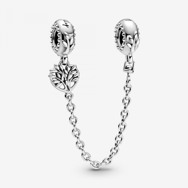 Pandora - Zilveren Veiligheidsketting 799293C00-05 Heart Family Tree
