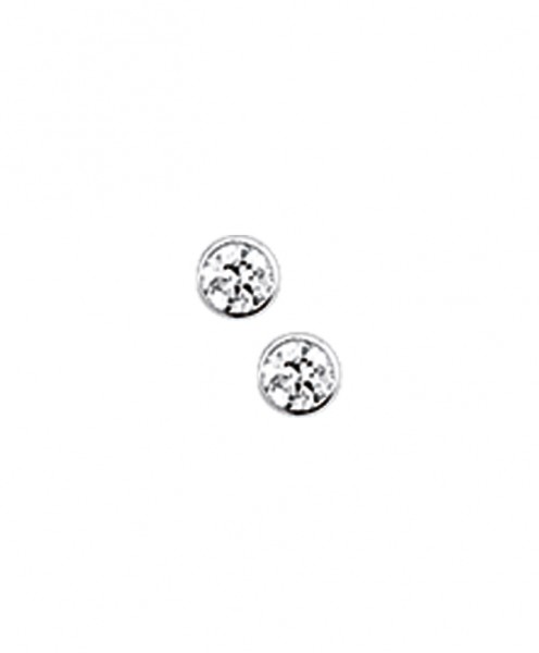 Zilveren Oorknopjes zirkonia - 2 mm