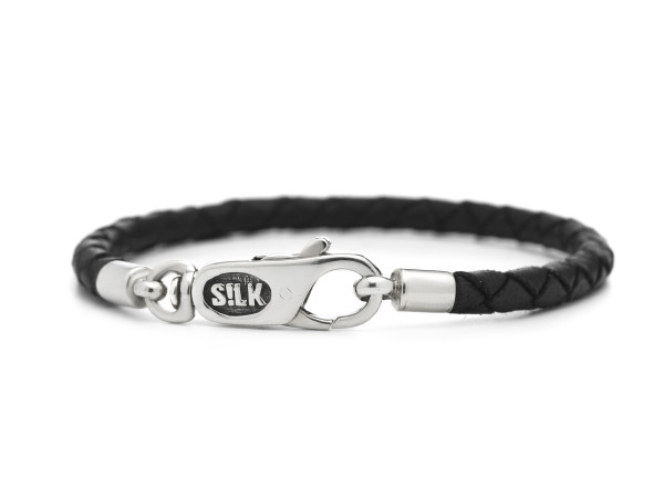 Silk - Roots 830BLK.19 Leren Armband