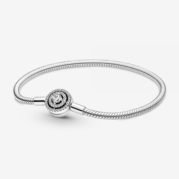Pandora Moments - Zilveren Stralenkrans Snake Armband 20cm - 590038C01