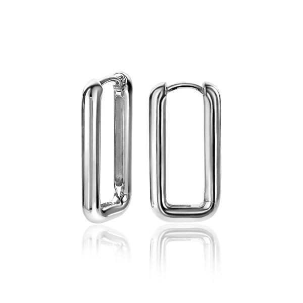 Zinzi - Zilveren Oorhangers ZIO2223 Ovaal