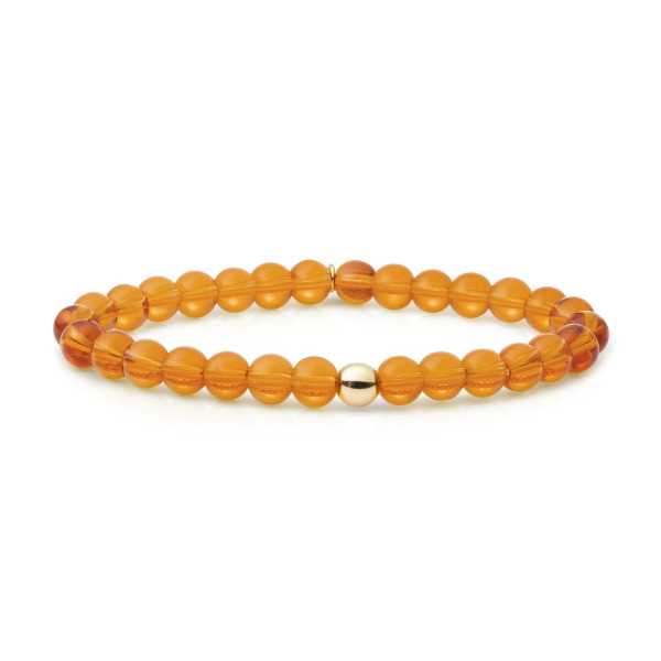 Sparkling Jewels Citrine Quartz Saturn armband large SBG-GEM38-ADD-6MM