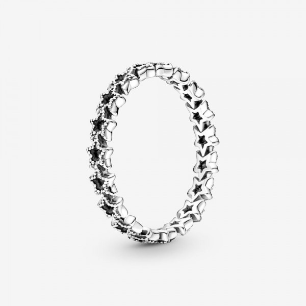 Pandora - Zilveren Ring 190029C00-52 Asymmetrische sterren