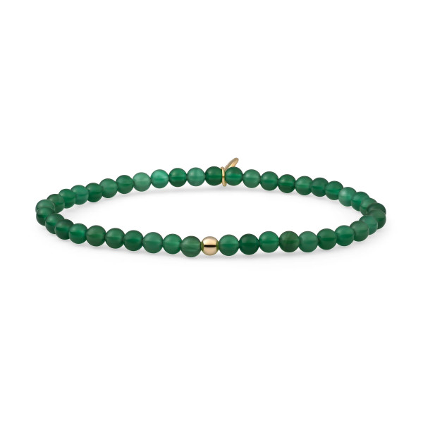 Sparkling Jewels Green Onyx Saturn Small Armband SBG-GEM53-ADD-4MM