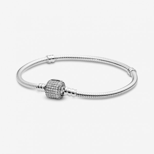 Pandora Moments - Zilveren Armband 23cm Sprankelende Snake - 590723CZ