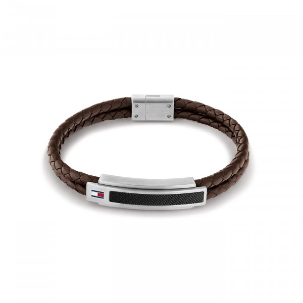 Tommy Hilfiger - Herenarmband 2790355 Gevlochten Leer