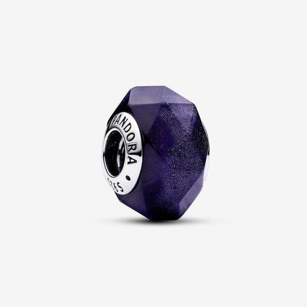 Pandora Gefacetteerde Blauwe Muranoglazen Bedel 792984C00