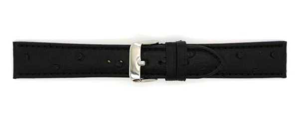 Horlogeband Kalfsleer met Struisvogel print 0011200018 mm