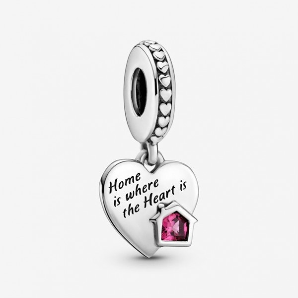 Pandora - Zilveren Bedel 799324C01 Home is where the heart is